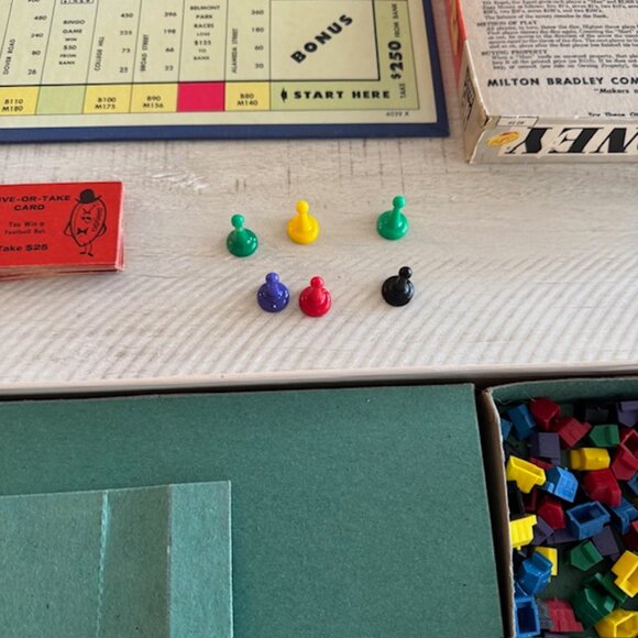 Vintage, Rare 1956 Milton Bradley Easy Money #4620 - Picture 5 of 11